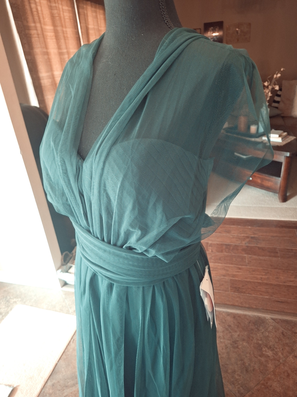 NWT Birdy Grey Emerald Convertible Christina Formal Dress Sz L - Picture 11 of 16